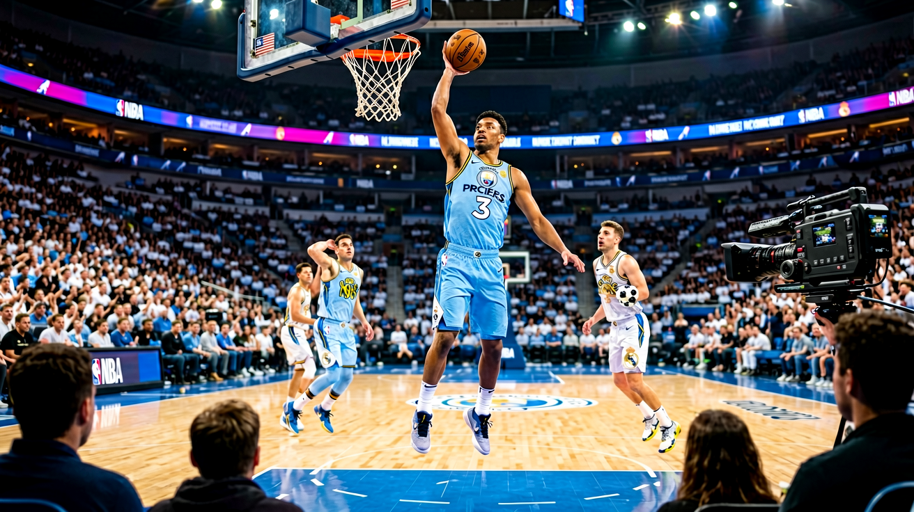 WM视讯NBA篮球比赛直播，球员突破上篮精彩瞬间